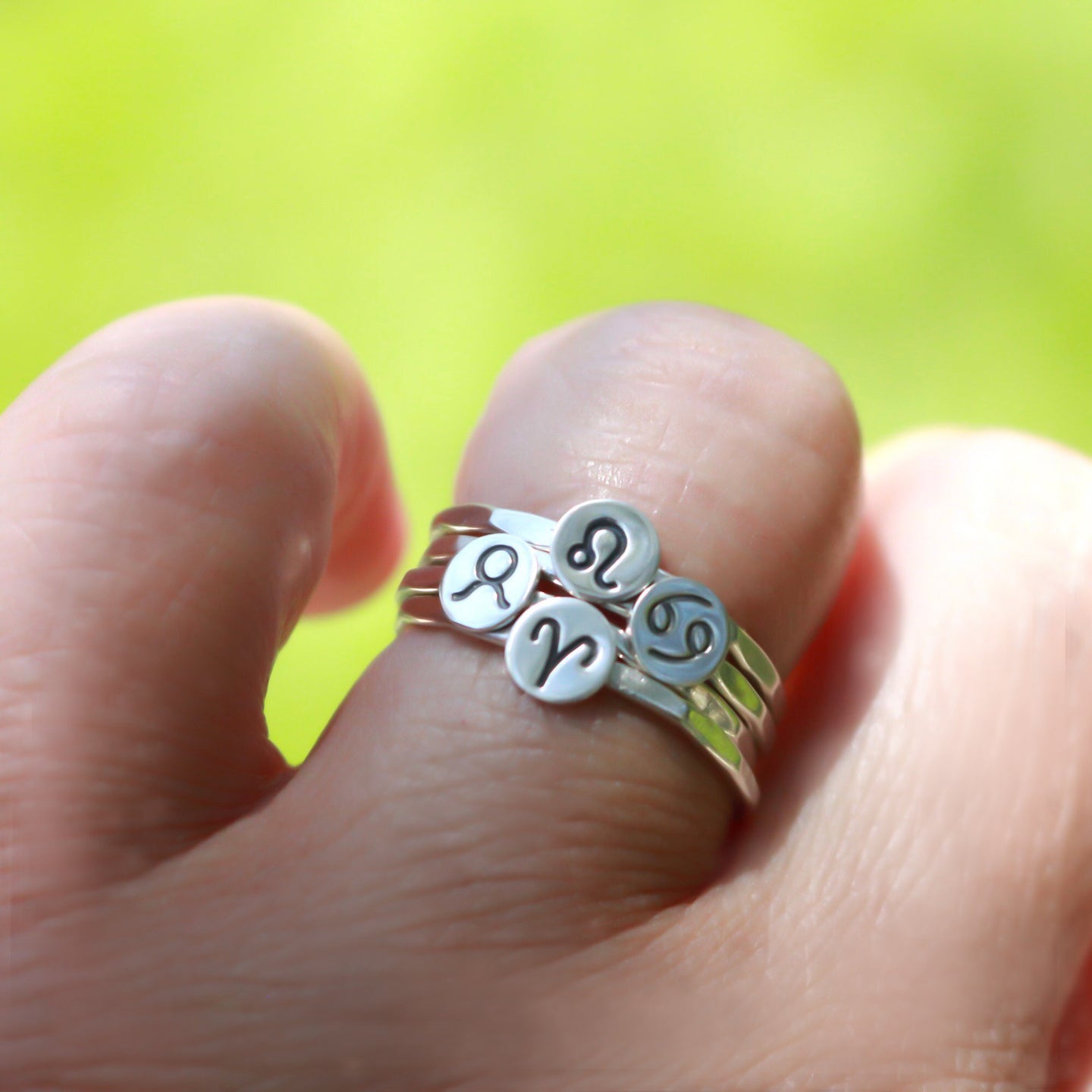 Zodiac Symbol Rings-Womens-LittleGreenRoomJewelry-LittleGreenRoomJewelry